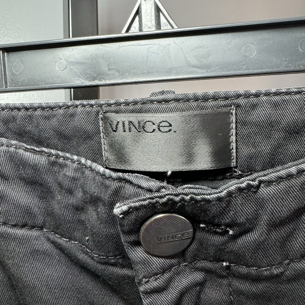 Vince Women's‎ Military Zipper Ankle Cargo Skinny Pants In Black Size 26 - Picture 5 of 16